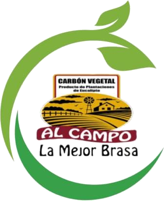 Logo Al Campo, carbón vegetal de eucalipto